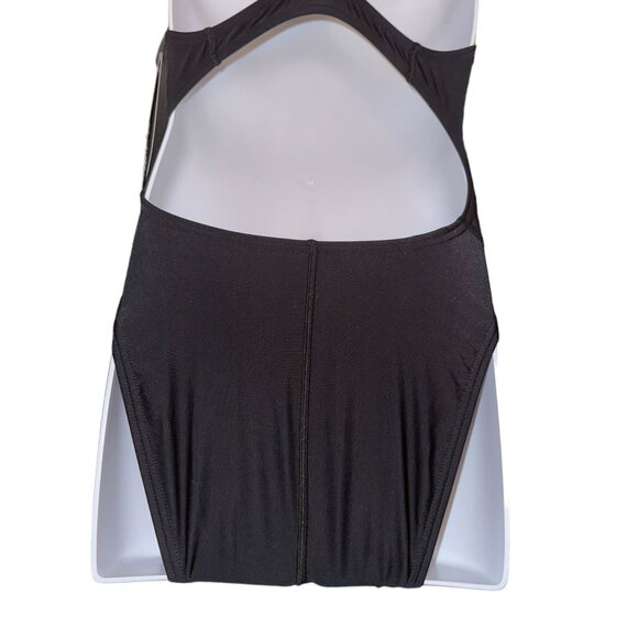 NWT Speedo Pro LT Super One Piece Swimsuit Womens 22 Solid Black Compression - Picture 8 of 9